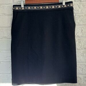 Tory Burch Wool and Studded Accent Skirt Size large